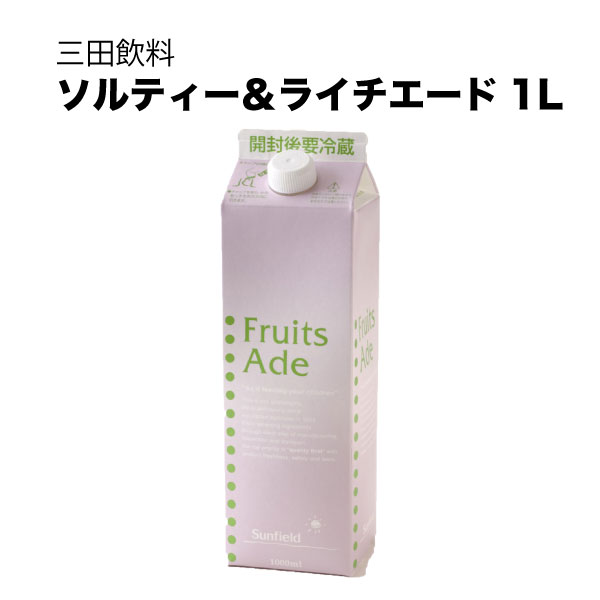 ついに入荷 三田飲料 ソルティー ライチエード 1L 1000ml × 12本 ケース販売 fucoa.cl