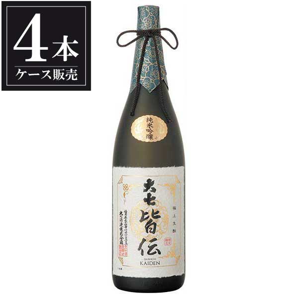 大七 純米吟醸 皆伝 1.8L 1800ml &times; 4本 [ケース販売] [大七酒造 福島県日本酒 清酒 OKN]ギフト プレゼント 贈り物 お祝い 内祝い お返し 誕生日プレゼント 父の日 敬老の日｜ハードリカー　店
