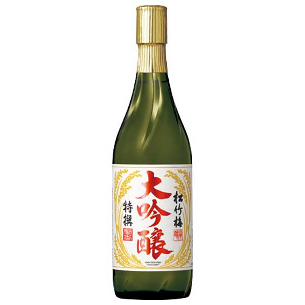 特撰 松竹梅 大吟醸 15度 [瓶] 720ml x 6本 [ケース販売]送料無料(本州のみ)[宝酒造 日本 兵庫県]【ギフト不可】ギフト プレゼント 贈り物 お祝い 内祝い お返し 誕生日プレゼント 父の日 敬老の日