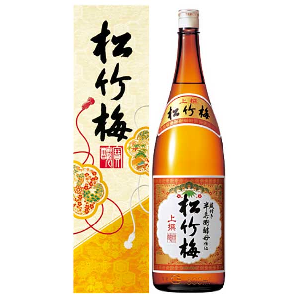 楽天市場】上撰 松竹梅 15度 [箱付] [瓶] 1.8L 1800ml × 6本 [ケース