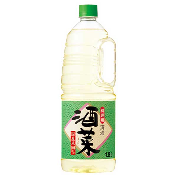 料理用清酒 酒菜 13度 [ペット] 1.8L 1800ml × 6本 [ケース販売]送料無料(本州のみ)[宝酒造 日本 京都府]ギフト プレゼント 贈り物 お祝い 内祝い お返し 誕生日プレゼント 父の日 敬老の日