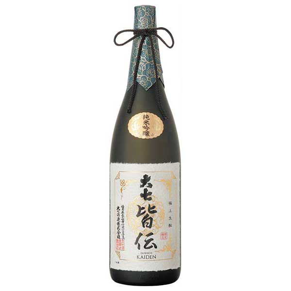 大七 純米吟醸 皆伝 1.8L 1800ml x 2本 送料無料(本州のみ) [大七酒造 福島県日本酒 清酒 OKN]ギフト プレゼント 贈り物 お祝い 内祝い お返し 誕生日プレゼント 父の日 敬老の日
