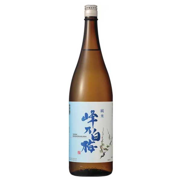 峰乃白梅 純米酒 1.8L 1800ml x 2本 送料無料(本州のみ) [OKN 峰乃白梅酒造 新潟県]ギフト プレゼント 贈り物 お祝い 内祝い お返し 誕生日プレゼント 父の日 敬老の日