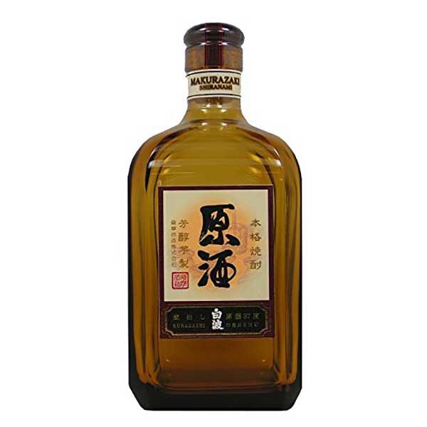 さつま白波 原酒 芋 37度 [瓶] 720ml × 6本 [ケース販売] 送料無料(本州のみ) [薩摩酒造 芋焼酎 いも焼酎 乙類 日本 鹿児島県]ギフト プレゼント 贈り物 お祝い 内祝い お返し 誕生日プレゼント 父の日 敬老の日