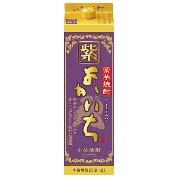 63%OFF!】 本格焼酎 紫よかいち 芋 25度 紙パック 1.8L 1800ml × 6本 ケース販売 宝酒造 日本 宮崎県 fucoa.cl