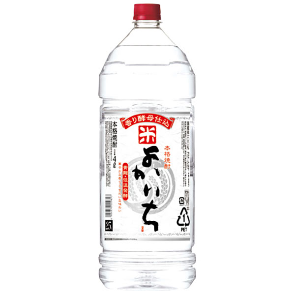 本格焼酎 よかいち 米 25度 [ペット] 4L 4000ml &times; 4本 [ケース販売]送料無料(本州のみ)[宝酒造 日本 千葉県]ギフト プレゼント 贈り物 お祝い 内祝い お返し 誕生日プレゼント 父の日 敬老の日｜ハードリカー　店