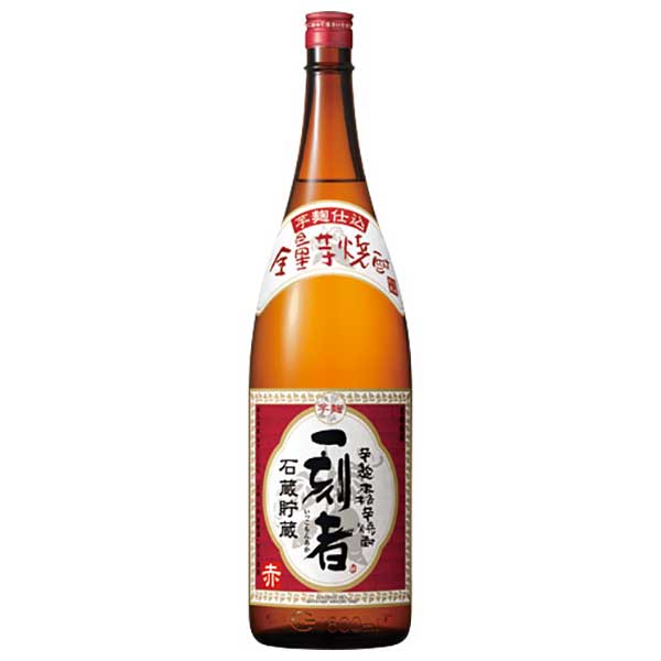 全量芋焼酎 一刻者 赤 25度 [瓶] 1.8L 1800ml &times; 6本 [ケース販売] [宝酒造 Takara タカラ 芋焼酎 いも焼酎 乙類 日本 鹿児島県] 対応 当日発送ギフト プレゼント 贈り物 お祝い 内祝い お返し 誕生日プレゼント 父の日 敬老の日｜ハードリカー　店