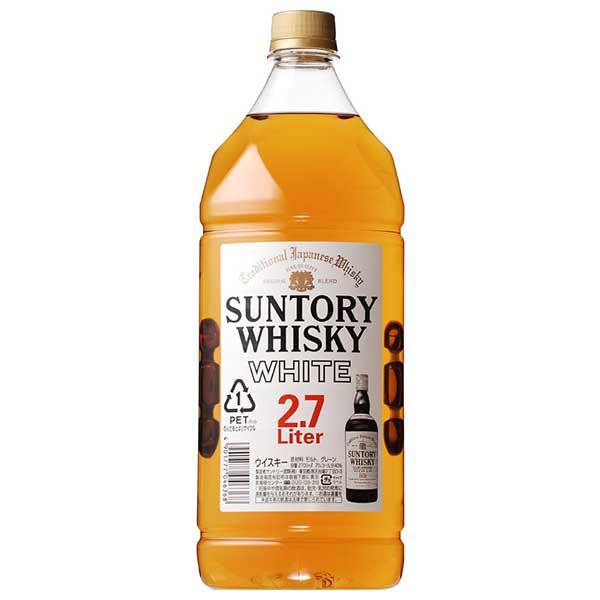サントリー ホワイト 40度 [PET] 2.7L 2700ml &times; 6本[ケース販売] 送料無料(本州のみ)[ウイスキー ブレンデッドウイスキー ジャパニーズウイスキー 日本 サントリー]ギフト プレゼント 贈り物 お祝い 内祝い お返し 誕生日プレゼント 父の日 敬老の日｜ハードリカー　店