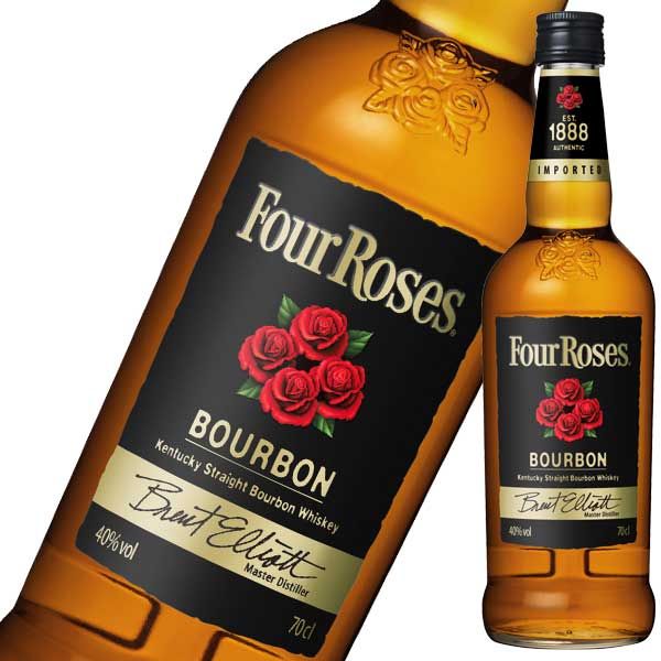 【楽天市場】フォアローゼズ ブラック 40度 700ml 正規品 [FourRoses][キリン アメリカ ケンタッキー バーボン ウイスキー] :  ハードリカー 楽天市場店