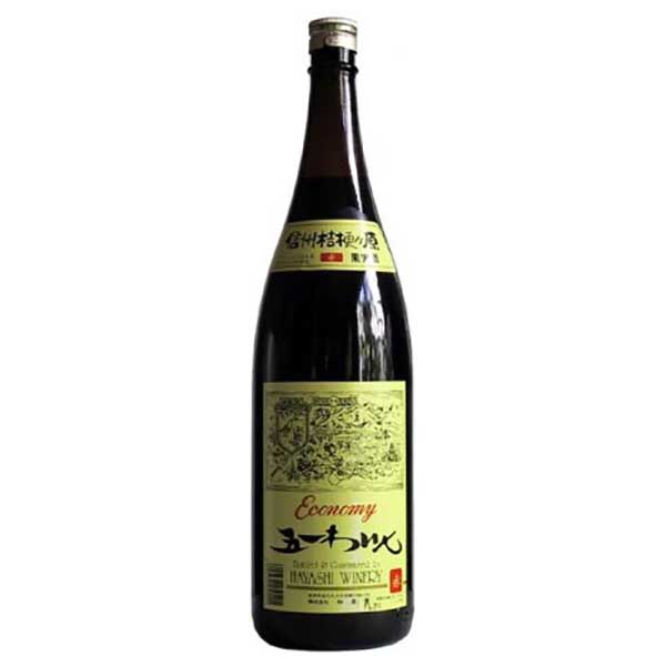 五一 エコノミー 赤 果実 1800ml &times; 6本[ケース販売] 送料無料(本州のみ) [OKN 林農園 長野県 赤ワイン]ギフト プレゼント 贈り物 お祝い 内祝い お返し 誕生日プレゼント 父の日 敬老の日｜ハードリカー　店