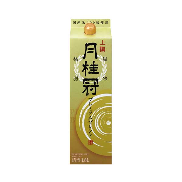 月桂冠 上撰さけ プレミアムブレンド [パック] 1.8L 1800ml × 12本[2ケース販売] 送料無料(本州のみ)[月桂冠 日本 清酒 日本酒 15度 中口 普通]ギフト プレゼント 贈り物 お祝い 内祝い お返し 誕生日プレゼント 父の日 敬老の日