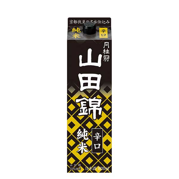 月桂冠 山田錦 純米 パック 1.8L 1800ml x 12本 2ケース販売 送料無料 本州のみ 日本 清酒 日本酒 14度 辛口 やや淡麗  予約販売品