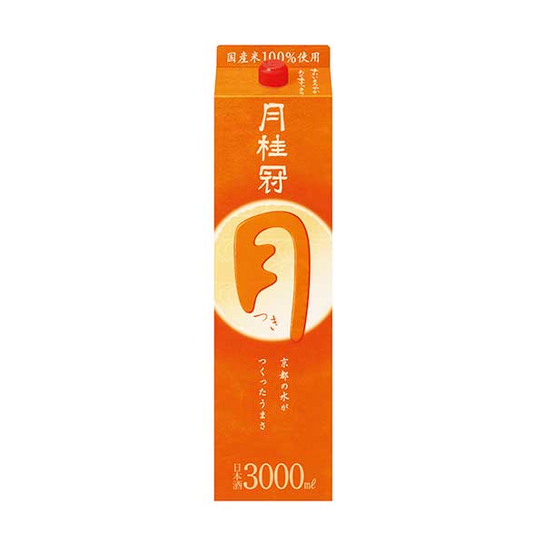 月桂冠 つき パック 3L 3000ml x 4本 ケース販売 送料無料 本州のみ 日本 清酒 日本酒 13度 中口 やや淡麗 2021新作モデル