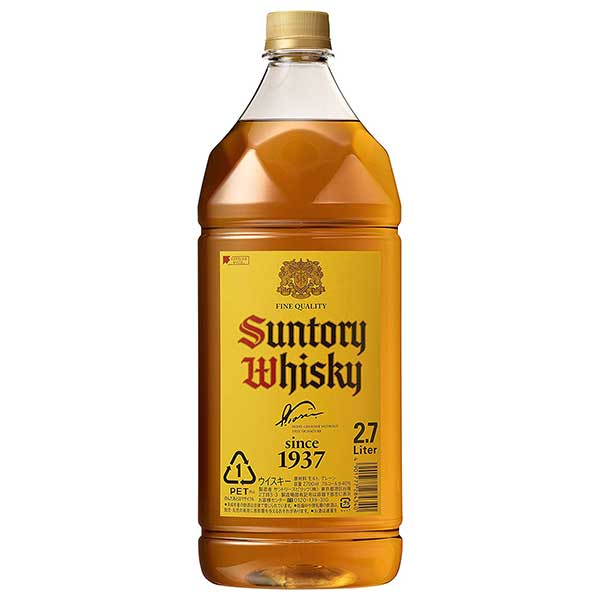 サントリー 角 40度 [PET] 2.7L 2700ml&times;6本[ケース販売] 送料無料(本州のみ) 当日発送 [ウイスキー ブレンデッドウイスキー ジャパニーズウイスキー japanese whisky 日本 サントリー] 父の日ギフト プレゼント 贈り物 お祝い｜ハードリカー2号店　店