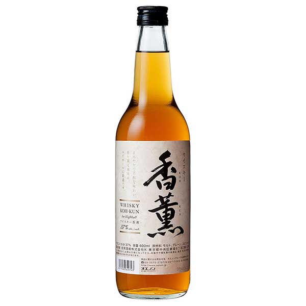 合同 ウイスキー 香薫 37度 [瓶] 600ml × 12本[ケース販売][合同酒精 オノエン ウイスキー 日本 164979]【ギフト不可】ギフト プレゼント 贈り物 お祝い 内祝い お返し 誕生日プレゼント 父の日 敬老の日