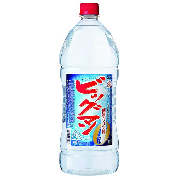合同 ビッグマン 25度 [PET] 2.7L 2700ml × 6本[ケース販売]送料無料(本州のみ)[合同酒精 オノエン 焼酎甲類 日本 103828]ギフト プレゼント 贈り物 お祝い 内祝い お返し 誕生日プレゼント 父の日 敬老の日