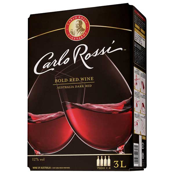 サントリー カルロ ロッシ ダーク [BIB 箱ワイン] 3L 3000ml × 4本[ケース販売] 送料無料(本州のみ) [サントリー オーストラリア 赤ワイン ACD3B]ギフト プレゼント 贈り物 お祝い 内祝い お返し 誕生日プレゼント 父の日 敬老の日
