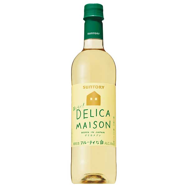 サントリー デリカメゾン 白 [PET] 720ml × 12本[ケース販売] [サントリー 日本 白ワイン DDWT]ギフト プレゼント 贈り物 お祝い 内祝い お返し 誕生日プレゼント 父の日 敬老の日