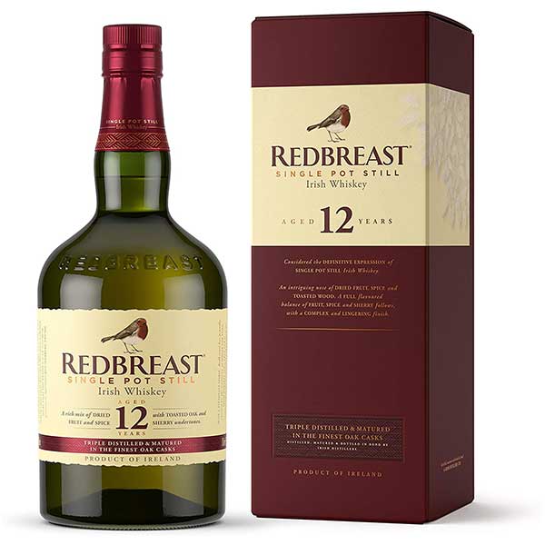 レッドブレスト12年 40度 700ml 送料無料(本州のみ) [ペルノ アイルランド アイリッシュウイスキー]ギフト プレゼント 贈り物 お祝い 内祝い お返し 誕生日プレゼント 父の日 敬老の日
