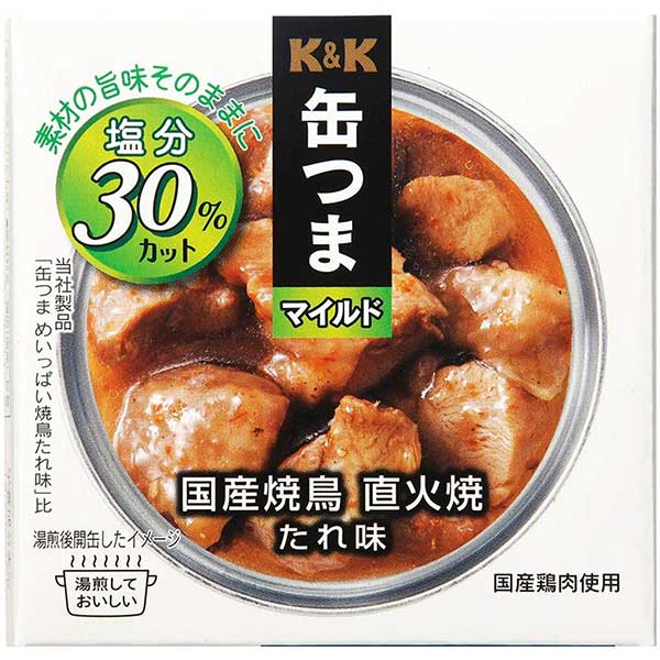 K&K 缶つまＭ 国産焼鳥直火焼きたれ [缶] 70g × 24個[ケース販売] [K&K国分 食品 缶詰 日本 0417349]ギフト プレゼント 贈り物 お祝い 内祝い お返し 誕生日プレゼント 父の日 敬老の日