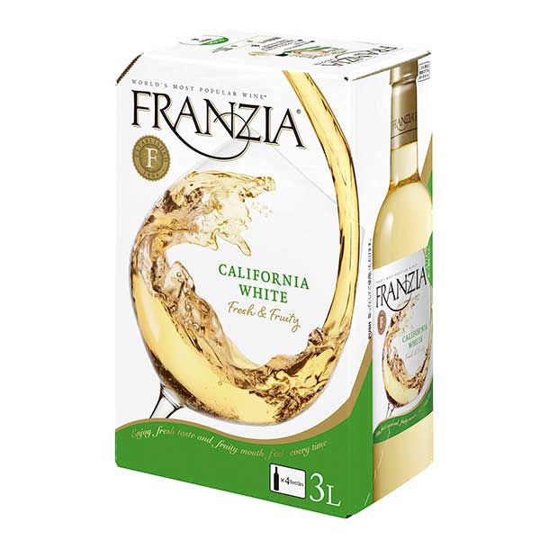フランジア 白 BIB [紙パック] 3L 3000ml × 4本[ケース販売] [メルシャン アメリカ カリフォルニア 白ワイン やや辛口 418063]ギフト プレゼント 贈り物 お祝い 内祝い お返し 誕生日プレゼント 父の日 敬老の日