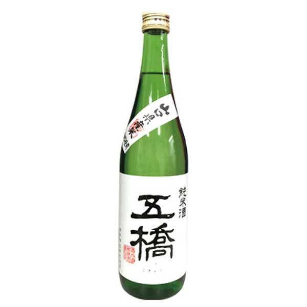 五橋 純米酒 720ml &times; 12本 [ケース販売] [酒井酒造 日本酒 清酒 山口県]ギフト プレゼント 贈り物 お祝い 内祝い お返し 誕生日プレゼント 父の日 敬老の日｜ハードリカー2号店　店