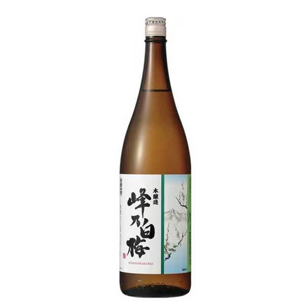 峰乃白梅 本醸造 1.8L 1800ml x 6本[ケース販売][OKN 峰乃白梅酒造 新潟県]ギフト プレゼント 贈り物 お祝い 内祝い お返し 誕生日プレゼント 父の日 敬老の日