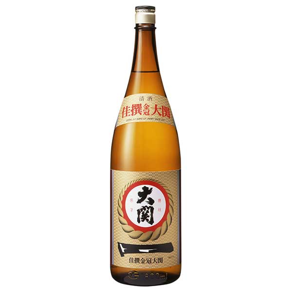 【おちょこ・とっくり付き】大関 佳撰 金冠 15度 [瓶] 1.8L 1800ml × 6本 [ケース販売] [大関 日本酒 清酒 淡麗 普通 0020582]ギフト プレゼント 贈り物 お祝い 内祝い お返し 誕生日プレゼント 父の日 敬老の日