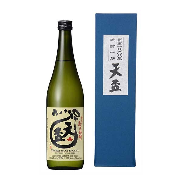 天盃 博多むぎ焼酎 [箱入] 25度 720ml &times; 12本[ケース販売] [OKN 天盃 日本 麦焼酎 むぎ焼酎 乙類 福岡県]ギフト プレゼント 贈り物 お祝い 内祝い お返し 誕生日プレゼント 父の日 敬老の日｜ハードリカー2号店　店