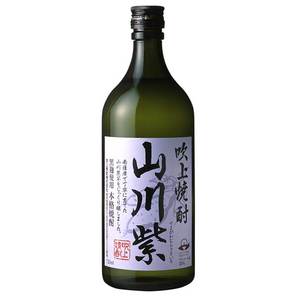 吹上 山川紫 芋 25度 [瓶] 720ml × 12本 [ケース販売] [吹上焼酎 芋焼酎 いも焼酎 乙類 0035020]ギフト プレゼント 贈り物 お祝い 内祝い お返し 誕生日プレゼント 父の日 敬老の日