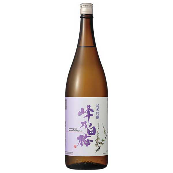 峰乃白梅 純米吟醸 1800ml &times; 6本[ケース販売][OKN 峰乃白梅酒造 新潟県 日本酒 清酒]ギフト プレゼント 贈り物 お祝い 内祝い お返し 誕生日プレゼント 父の日 敬老の日｜ハードリカー2号店　店