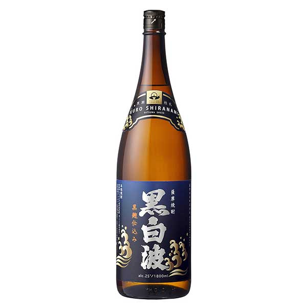 黒白波 芋 25度 [瓶] 1.8L 1800ml × 6本 [ケース販売] [薩摩酒造 芋焼酎 いも焼酎 乙類 日本 鹿児島県]ギフト プレゼント 贈り物 お祝い 内祝い お返し 誕生日プレゼント 父の日 敬老の日