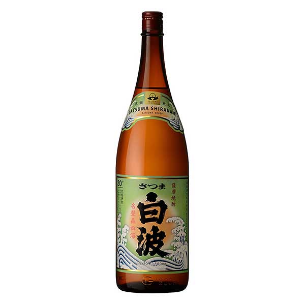 さつま白波 芋 20度 [瓶] 1.8L 1800ml &times; 6本 [ケース販売] [薩摩酒造 芋焼酎 いも焼酎 乙類 日本 鹿児島県]ギフト プレゼント 贈り物 お祝い 内祝い お返し 誕生日プレゼント 父の日 敬老の日｜ハードリカー2号店　店