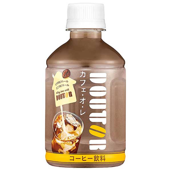 アサヒ ドトール カフェ オ レ [PET] 280ml × 48本[2ケース販売] 送料無料(本州のみ) [アサヒ飲料 日本 飲料 コーヒー 2CFR3]ギフト プレゼント 贈り物 お祝い 内祝い お返し 誕生日プレゼント 父の日 敬老の日