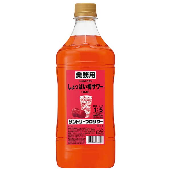 サントリー プロサワー しょっぱい梅 [PET] 1.8L 1800ml x 6本[ケース販売] 送料無料(本州のみ) [サントリー 日本 リキュール カクテルコンク PRSUM]ギフト プレゼント 贈り物 お祝い 内祝い お返し 誕生日プレゼント 父の日 敬老の日