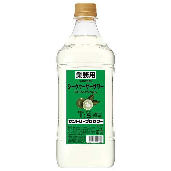 サントリー プロサワー シークヮーサー [PET] 1.8L 1800ml x 6本[ケース販売][サントリー 日本 リキュール カクテルコンク PRSSH]ギフト プレゼント 贈り物 お祝い 内祝い お返し 誕生日プレゼント 父の日 敬老の日