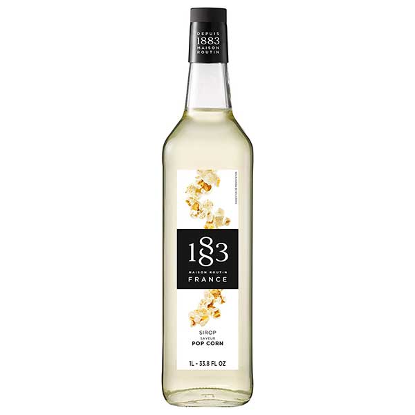 1883(メゾン ルータン) ポップコーン シロップ 1L 1000ml x 2本 送料無料(本州のみ) [デニオ総合研究所 1883 MAISON ROUTIN フランス シロップ スイーツ 割り材]ギフト プレゼント 贈り物 お祝い 内祝い お返し 誕生日プレゼント 父の日 敬老の日