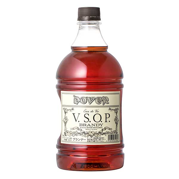 ドーバー ブランデー V.S.O.P. 43度 1.8L 1800ml x 2本 送料無料(本州のみ) [ドーバー 日本 ブランデー スイーツ デザート作り 料理作り お菓子作り]ギフト プレゼント 贈り物 お祝い 内祝い お返し 誕生日プレゼント 父の日 敬老の日