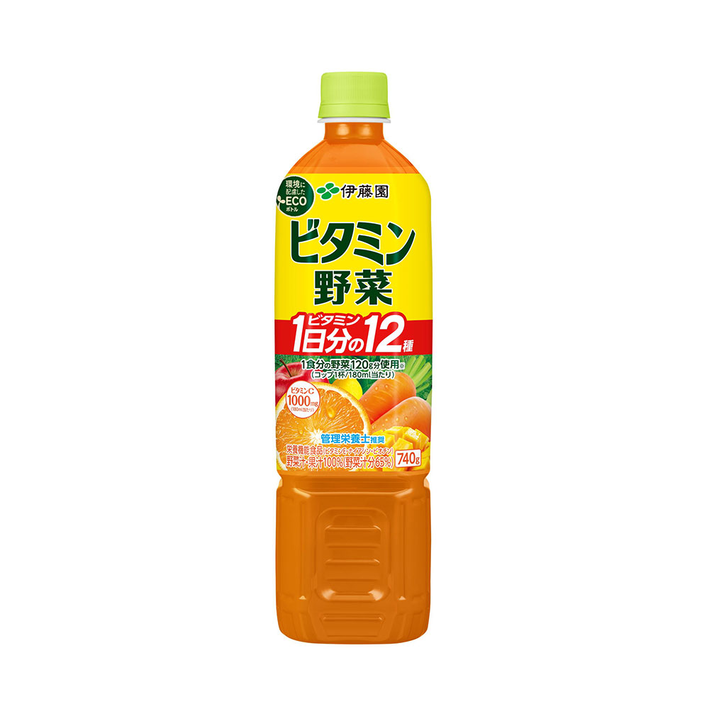 伊藤園 ビタミン野菜 PET 740g x 15本[ケース販売] 送料無料(本州のみ) [日本 伊藤園 64281]ギフト プレゼント 贈り物 お祝い 内祝い お返し 誕生日プレゼント 父の日 敬老の日