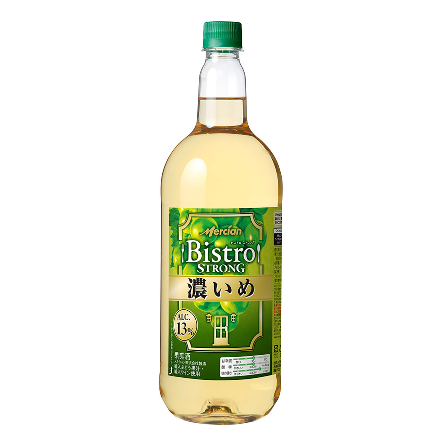 メルシャン ビストロ ストロング [PET] 濃いめ白 1.5L 1500ml × 6本[ケース販売] [メルシャン 日本 白ワイン やや辛口 426310]ギフト プレゼント 贈り物 お祝い 内祝い お返し 誕生日プレゼント 父の日 敬老の日