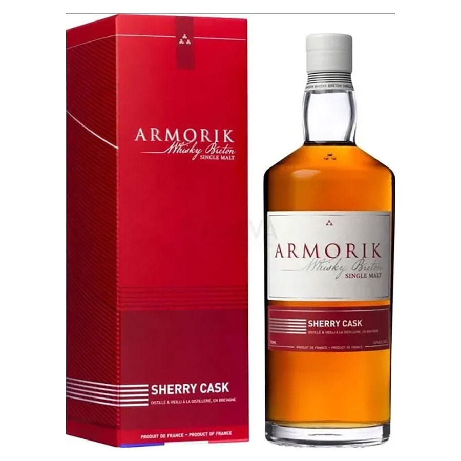 アルモリック シェリーカスク 46度 [箱付] 700ml x 2本 送料無料(本州のみ) [TK フランス ブルターニュ ヴァレンギエム蒸溜所 ALMORIK ウイスキー 512893]ギフト プレゼント 贈り物 お祝い 内祝い お返し 誕生日プレゼント 父の日 敬老の日