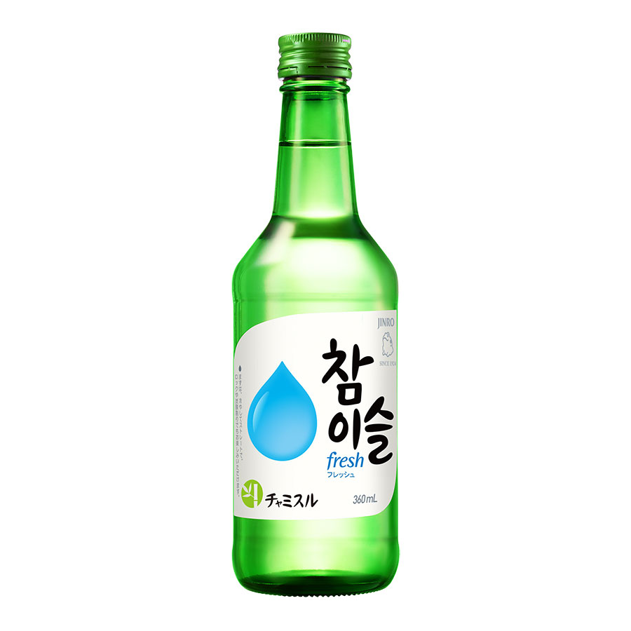 眞露 JINRO ジンロ チャミスル fresh(フレッシュ) 16度 [瓶] 360ml × 20本[ケース販売] 送料無料(本州のみ)[眞露 JINRO ジンロ 韓国 リキュール]ギフト プレゼント 贈り物 お祝い 内祝い お返し 誕生日プレゼント 父の日 敬老の日
