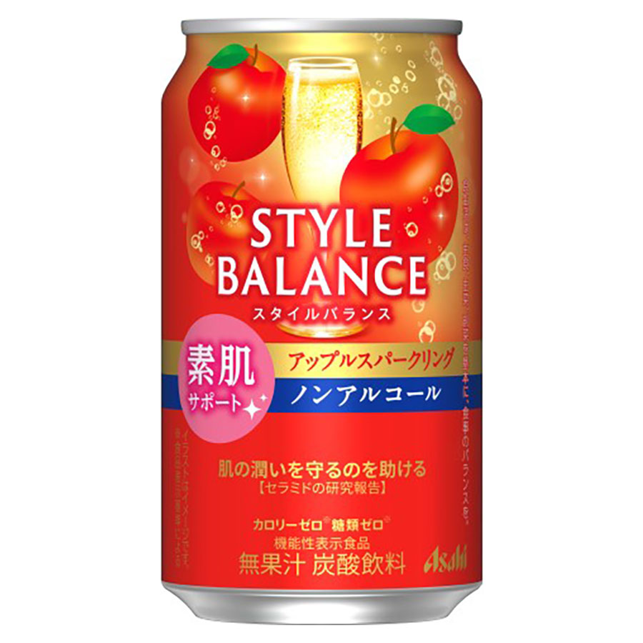 スタイルバランス アップルスパークリング ノンアルコール [缶] 350ml x 72本[3ケース販売] 送料無料(本州のみ) [アサヒビール カクテルテイスト飲料 日本]ギフト プレゼント 贈り物 お祝い 内祝い お返し 誕生日プレゼント 父の日 敬老の日