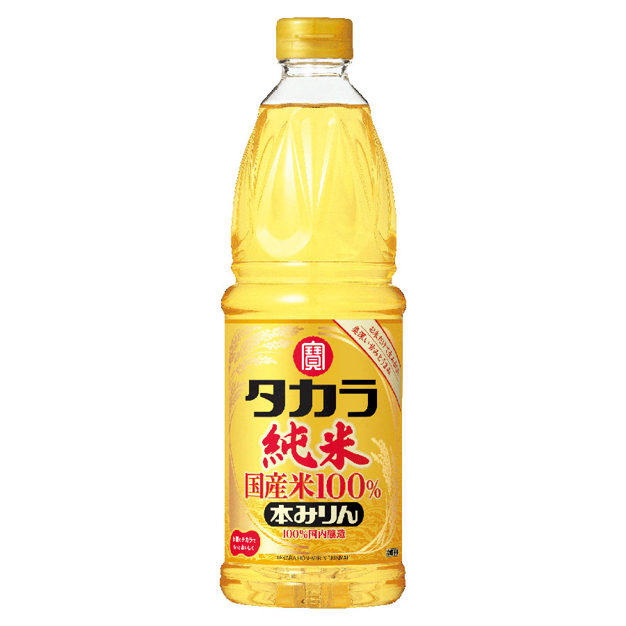 タカラ 本みりん 純米  国産米100% [PET] 1L 1000ml x 12本[ケース販売] 送料無料(沖縄対象外)[宝酒造 調味料 本みりん 日本 11337]
