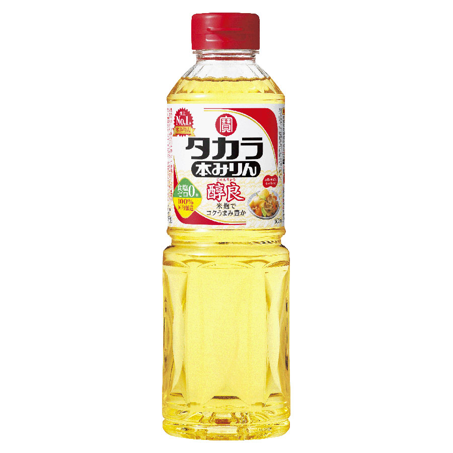 タカラ 本みりん 醇良 [PET] 500ml x 12本[ケース販売] 送料無料(沖縄対象外)[宝酒造 調味料 本みりん 日本 11563]