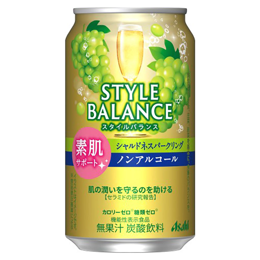 スタイルバランス シャルドネスパークリング ノンアルコール [缶] 350ml x 72本[3ケース販売] 送料無料(本州のみ) [アサヒビール カクテルテイスト飲料 日本]ギフト プレゼント 贈り物 お祝い 内祝い お返し 誕生日プレゼント 父の日 敬老の日