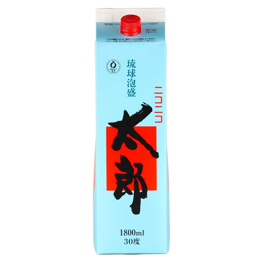 池間 ニコニコ太郎 30度 [パック] 1.8L 1800ml &times; 6本[ケース販売][池間酒造 泡盛 焼酎 日本 沖縄]ギフト プレゼント 贈り物 お祝い 内祝い お返し 誕生日プレゼント 父の日 敬老の日｜ハードリカー2号店　店