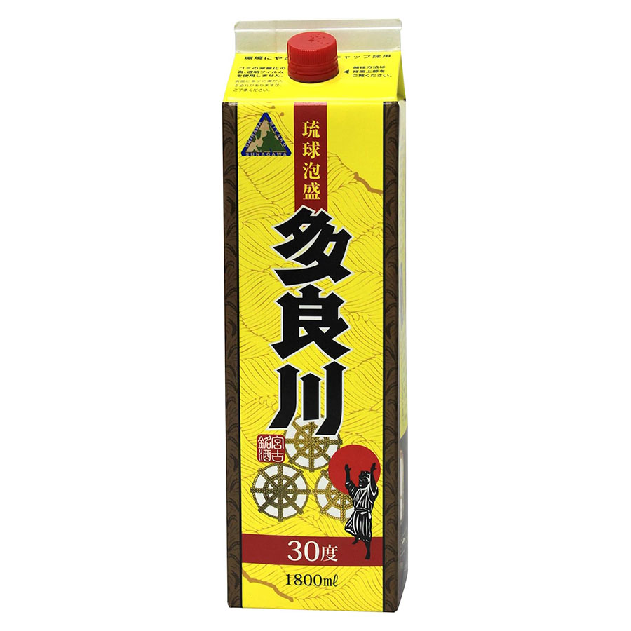 多良川 30度 [パック] 1.8L 1800ml × 12本[2ケース販売] 送料無料(本州のみ) [多良川 泡盛 焼酎 日本 沖縄]ギフト プレゼント 贈り物 お祝い 内祝い お返し 誕生日プレゼント 父の日 敬老の日