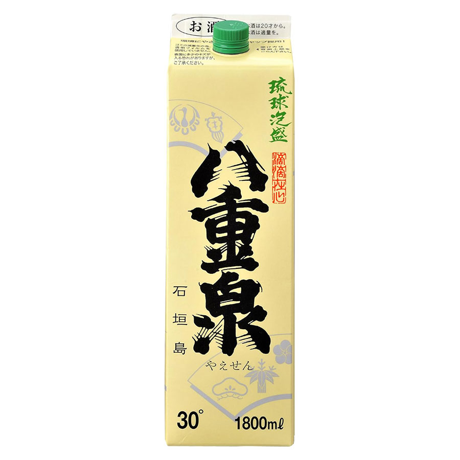 八重泉 30度 [パック] 1.8L 1800ml &times; 6本[ケース販売] 送料無料(本州のみ) [八重泉酒造 泡盛 焼酎 日本 沖縄]ギフト プレゼント 贈り物 お祝い 内祝い お返し 誕生日プレゼント 父の日 敬老の日｜ハードリカー2号店　店 11,056円
