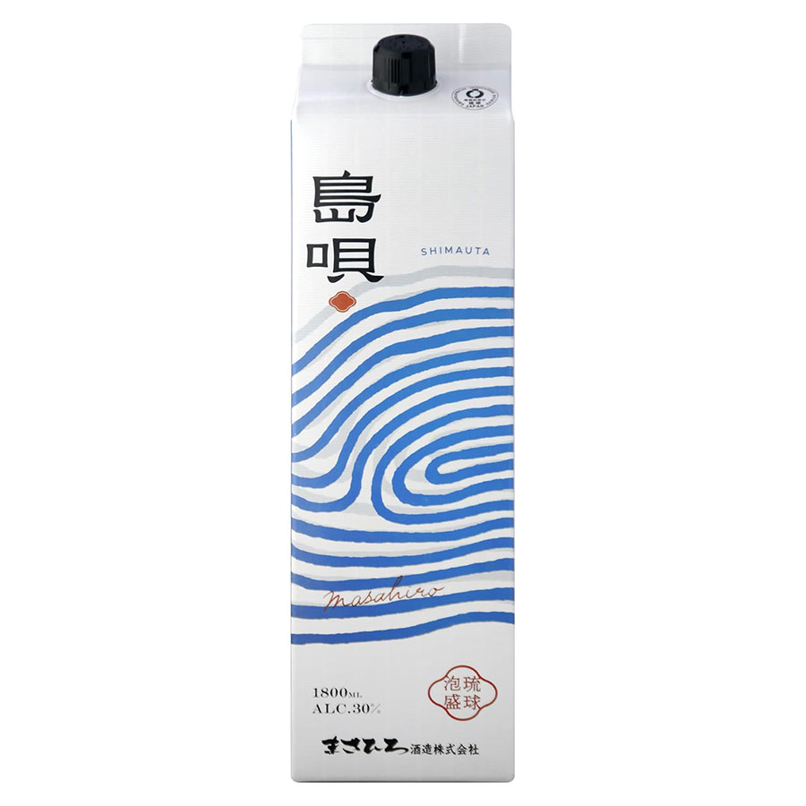 まさひろ 島唄 30度 [パック] 1.8L 1800ml &times; 6本[ケース販売] 送料無料(本州のみ) [まさひろ酒造 泡盛 焼酎 日本 沖縄]ギフト プレゼント 贈り物 お祝い 内祝い お返し 誕生日プレゼント 父の日 敬老の日｜ハードリカー2号店　店